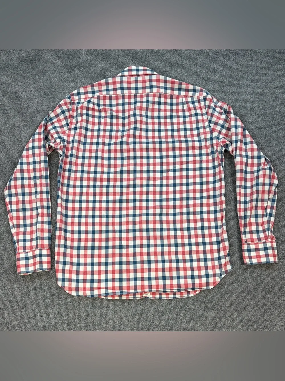 J.Crew Factory Slim Fit Plaid Button Down Shirt Men’s L 100% Cotton Americana